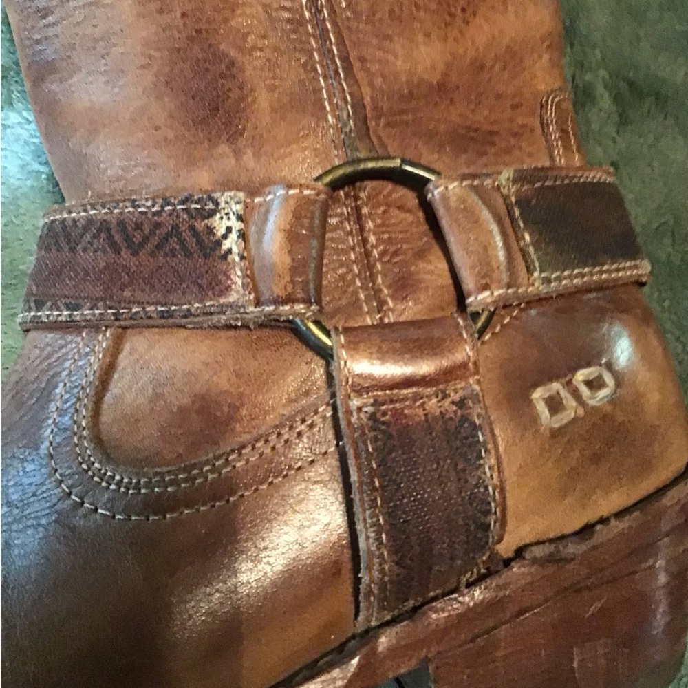 Bed Stu Rustic Brown Leather Heeled Boots - Picture 14 of 15